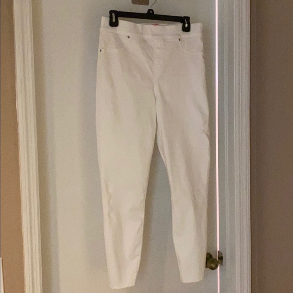 SPANX Distressed Denim Leggings